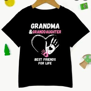 Cute little black shirt to remind us that Grandmas do have a place 💜 size 4-5